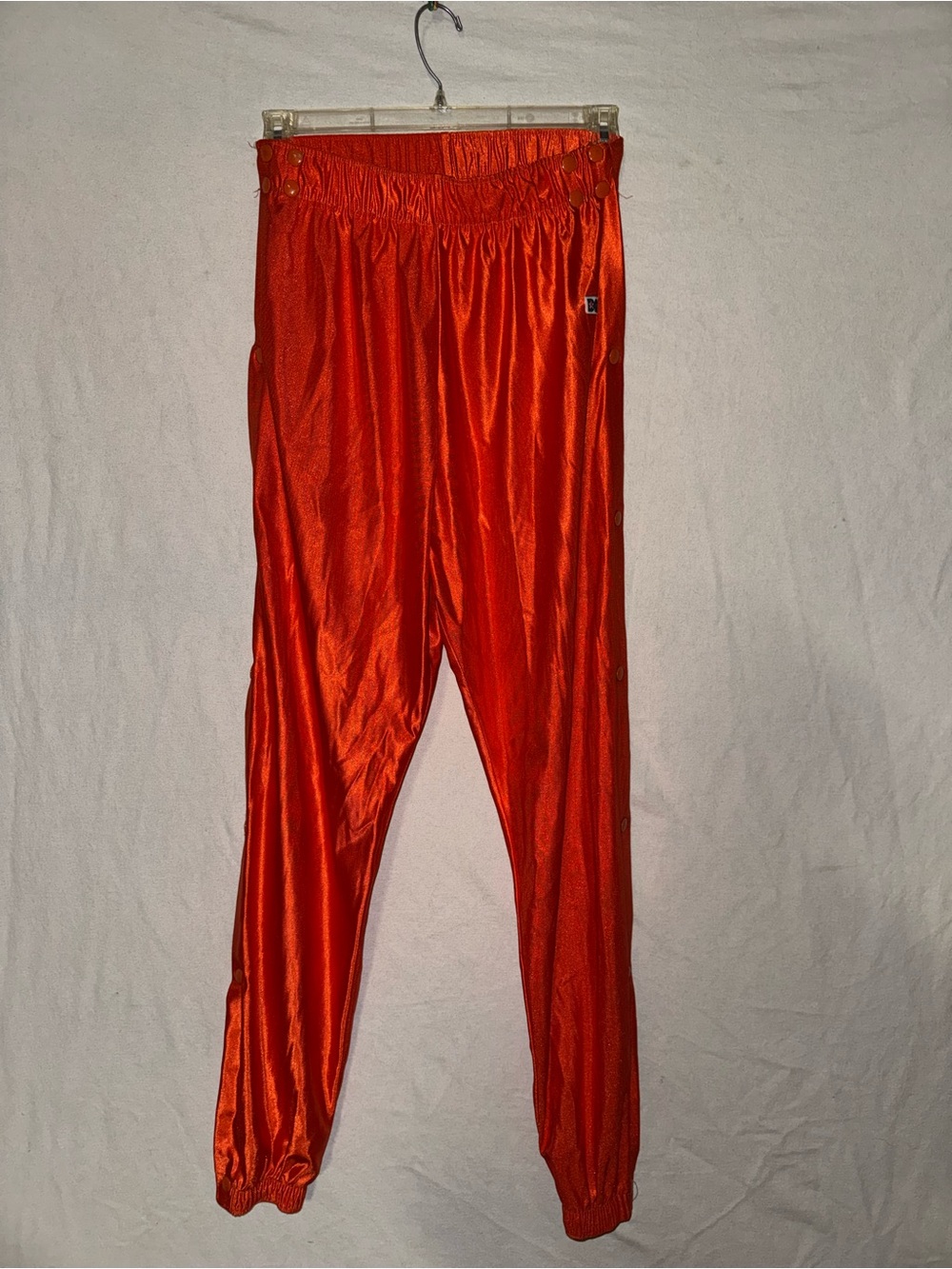 Vintage Don Alleson Orange Tearaway Snap Pants Large Made USA